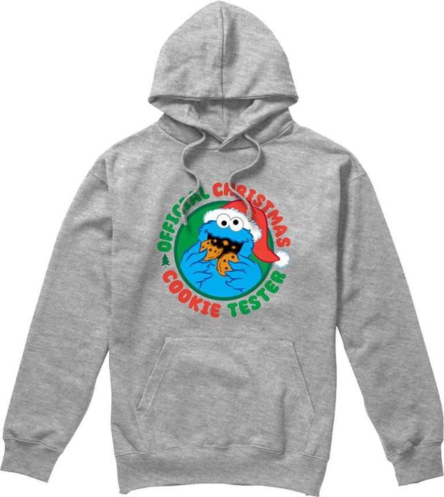 Produktbild Official Cookie Tester Kapuzenpullover meliert weihnachtliches Design (S)