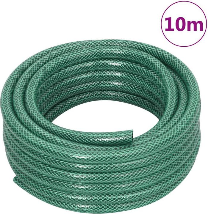 Produktbild vidaXL Gartenschlauch Grün 10 m PVC, Farbe: Grün, Material (10 m, 15.24 mm)