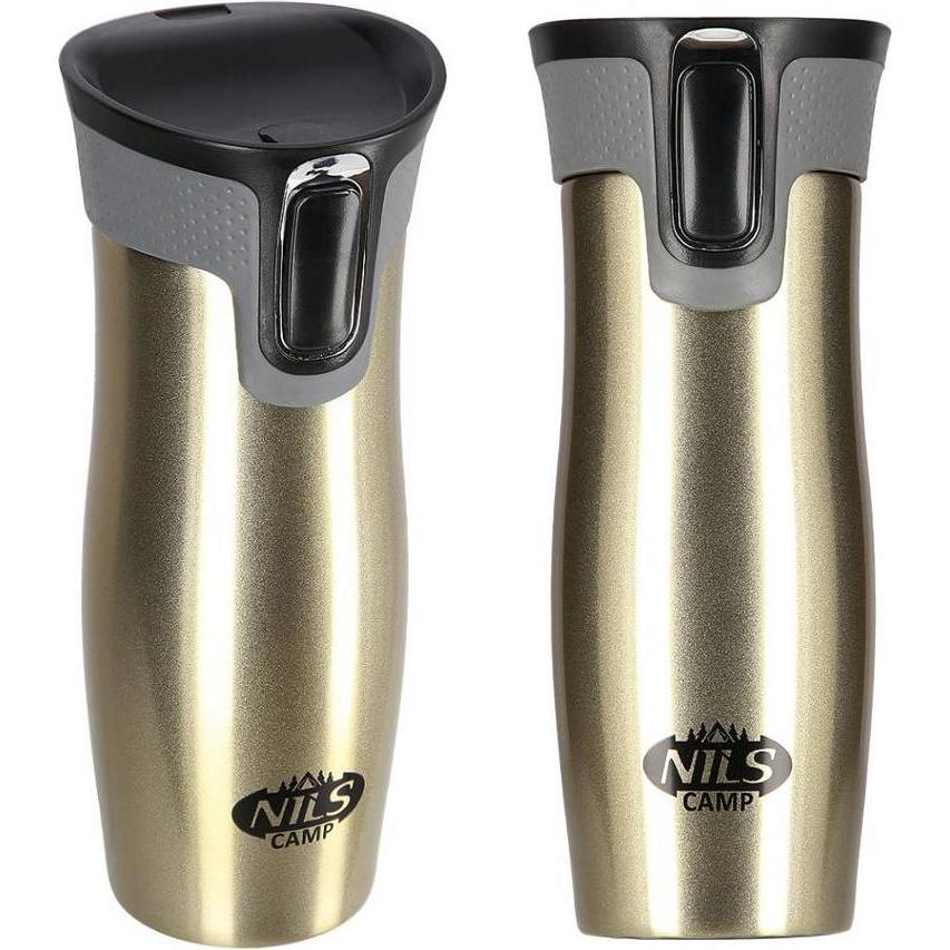 Thumbnail - Nils, Trinkflasche + Thermosflasche, (0.42 l)