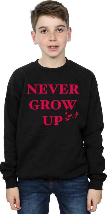 Actual product image Disney Boys Peter Pan Never Grow Up Sweatshirt (128)