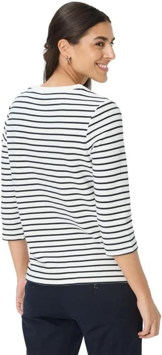 Produktbild BRAX Bonnie Baumwollstruktur Rippenstreifen Sweatshirt (36)