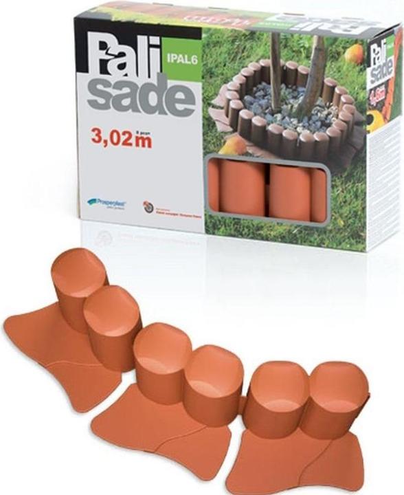 Produktbild Prosperplast Prosper Plast ipal6-r624 302 x 10 cm Garten Palisade – Terracotta (12-teilig) (100 cm)