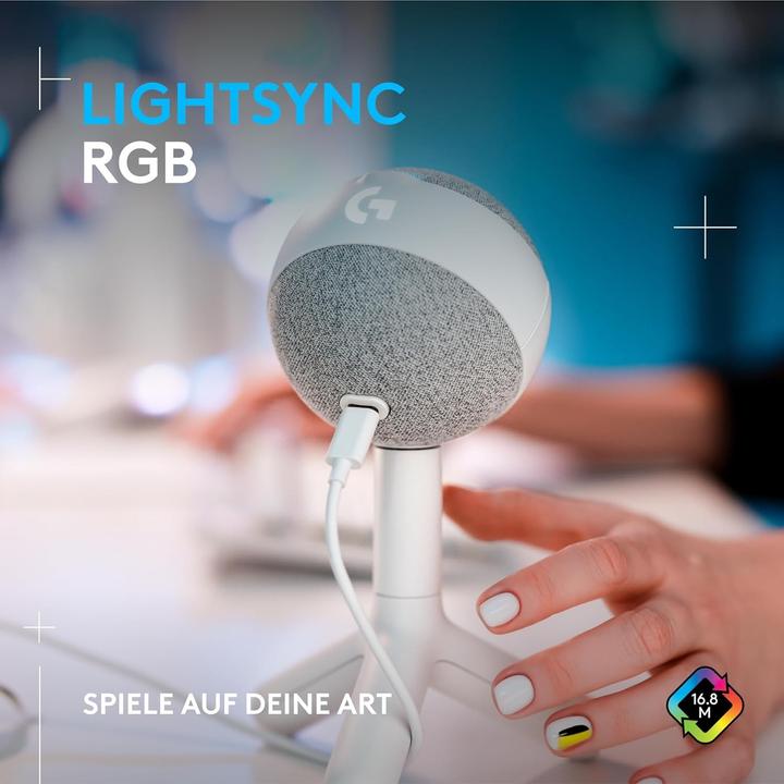Produktbild Logitech G Yeti GX Dynamic RGB Gaming Mic with LIGHTSYNC - OFF WHITE - EMEA28-935
