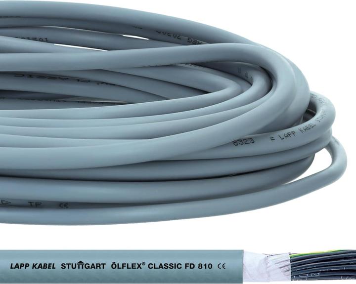 Actual product image Lapp 10 Meter 0026130 ÖLFLEX CLASSIC FD 810 Steuerleitung 2x1 mm² grau ohne Schutzleiter I hochflexi (10 m)