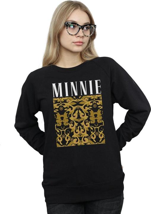 Actual product image Disney Womens/Ladies Minnie Mouse Baroque Pattern Sweatshirt (M)