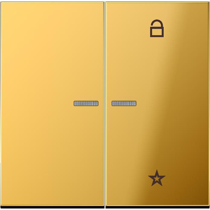 JUNG FMGO1701, Taster + Schalter, Gold