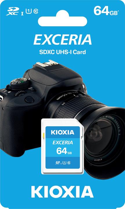 Actual product image Kioxia Exceria (64 GB, SDXC, U1, UHS-I)