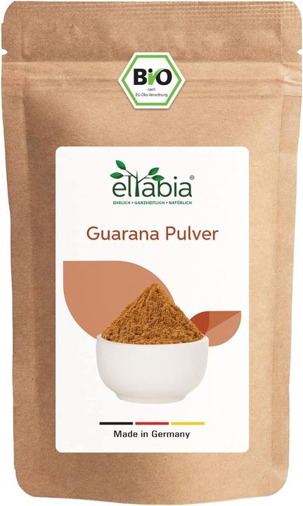 Actual product image Eltabia Organic guarana powder from Brazil | Natural caffeine in premium raw food quality as a coffee (Powder, 200 g)