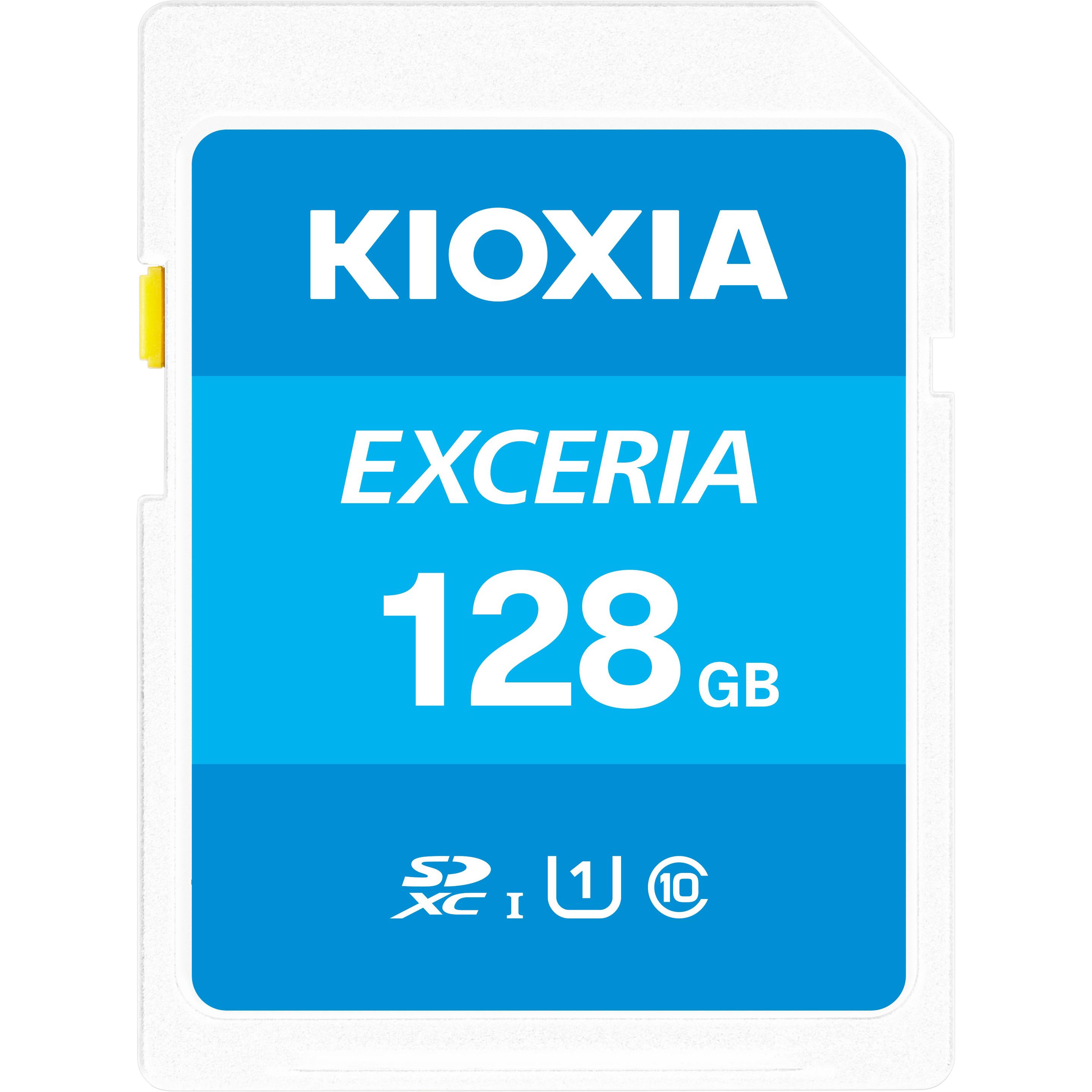 Kioxia Exceria (128 GB, SDXC, U1, UHS-I), Speicherkarte, Blau