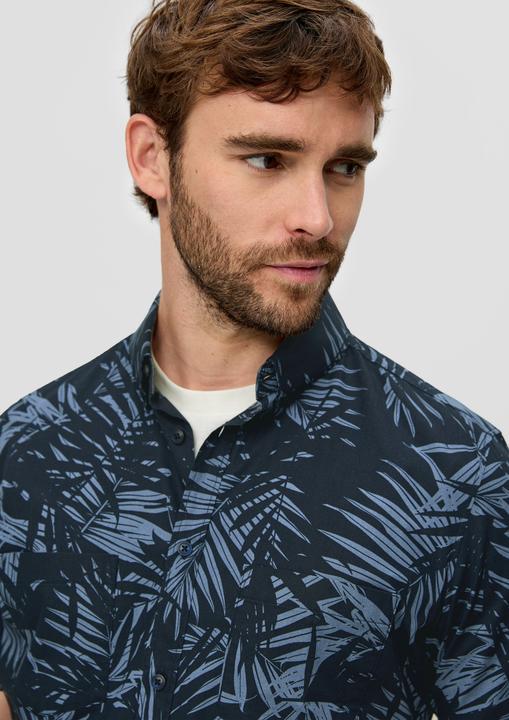Produktbild s.Oliver Hemd Kurzarmhemd mit Button-Down-Kragen (XXL)