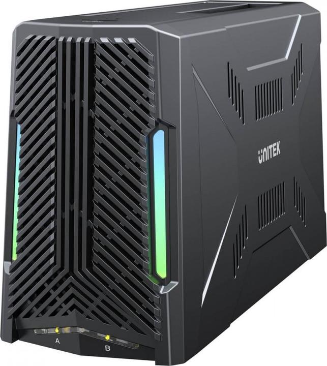 Actual product image Unitek USB4 M.2 SSD Dockingstation / Klonstation mit 4 Einschüben