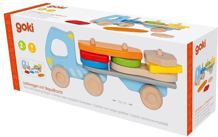 Actual product image Goki Truck with trailer and stack cargo