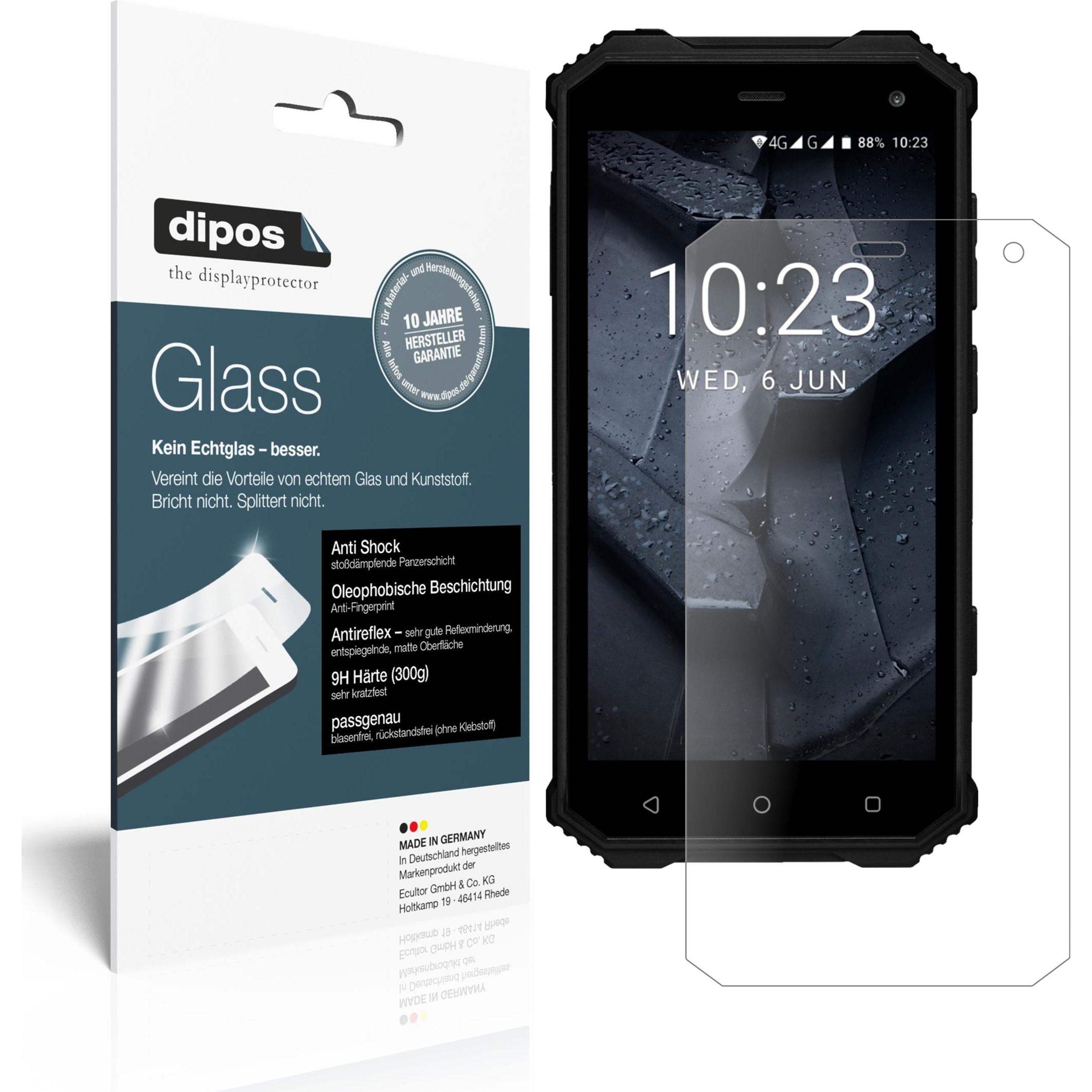 Dipos Displayschutz Anti-Shock (1 Stück, Prestigio Muze G7), Smartphone Schutzfolie, Transparent