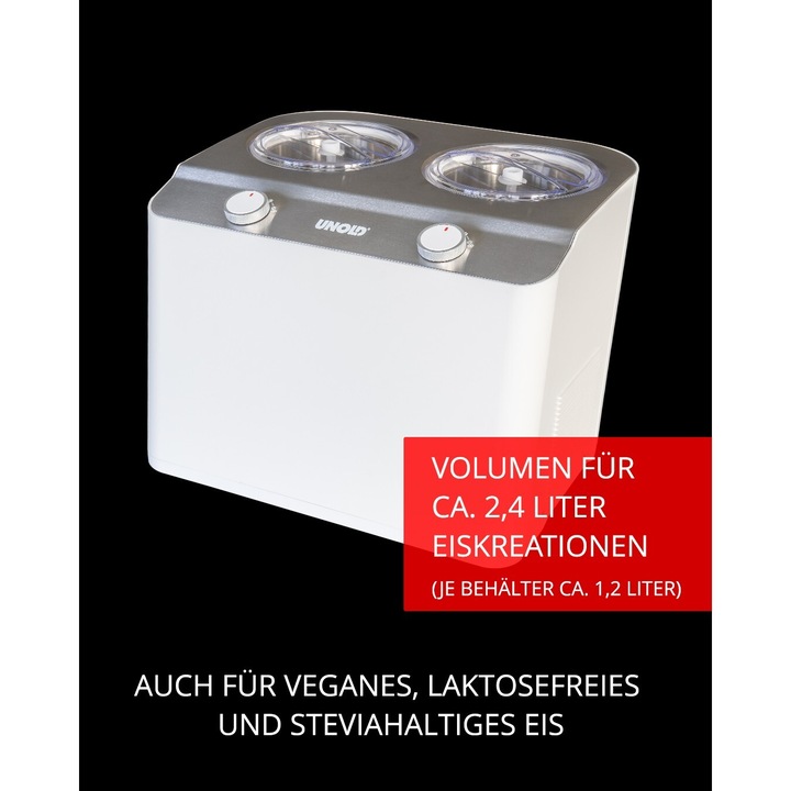 Actual product image Essge Unold 48830 Ice cream maker Doppio bianco (EU plug)