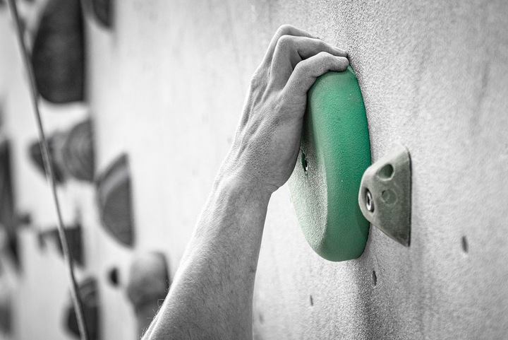 Actual product image Greenholds System Disk System Climbing Handle (1 piece) (Green)