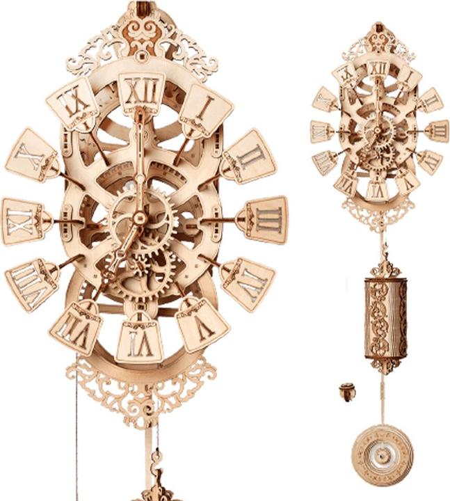 Actual product image Wood Trick Pendulum Clock - Wall Clock - 3D Wooden Kit