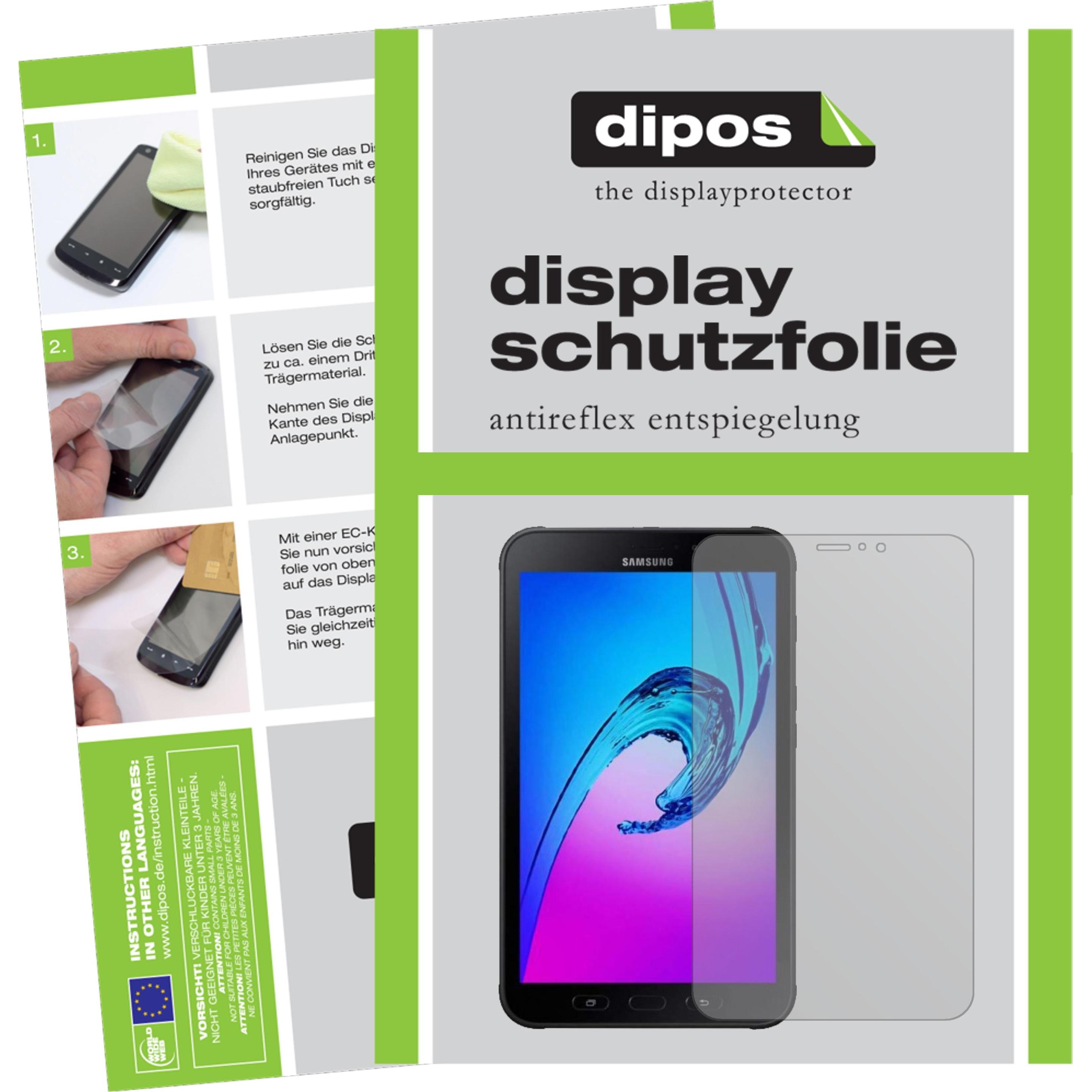 Dipos Displayschutzfolie Antireflex (2 Stück, Galaxy Tab Active 2 8.0 (2017)), Tablet Schutzfolie