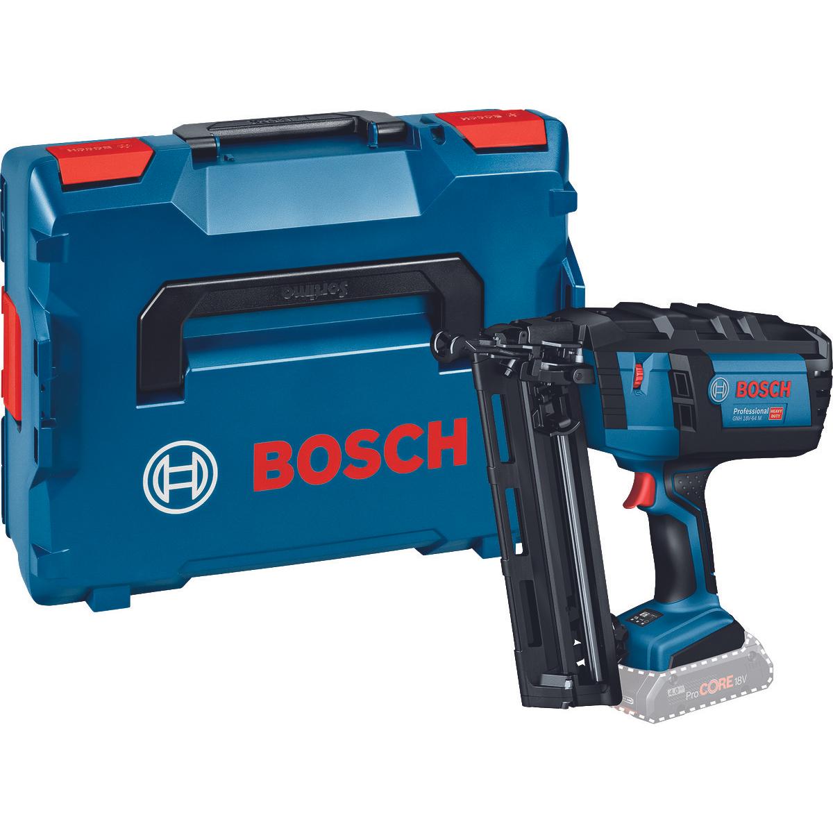 Thumbnail - Bosch Professional, Tacker + Nagelpistole, Akku-Holznagler GNH 18V-64 M, L-BOXX 136