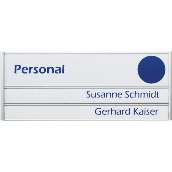 Ultradex, Hausnummer + Türschild, Türschild Silver 180x72mm 3 Profile