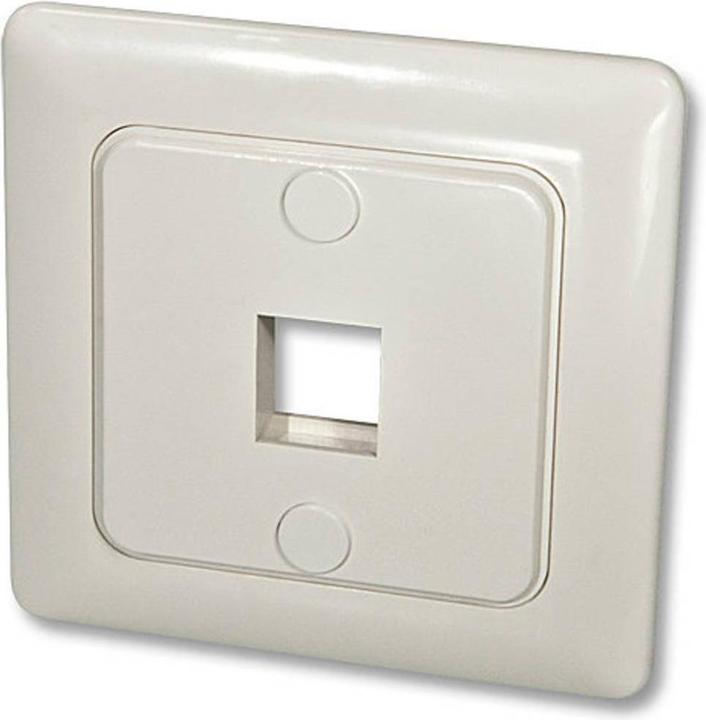 Produktbild Lindy Wandanschlussdose f.1 Keystone Wanddose DE mit Abdeckung 80x80