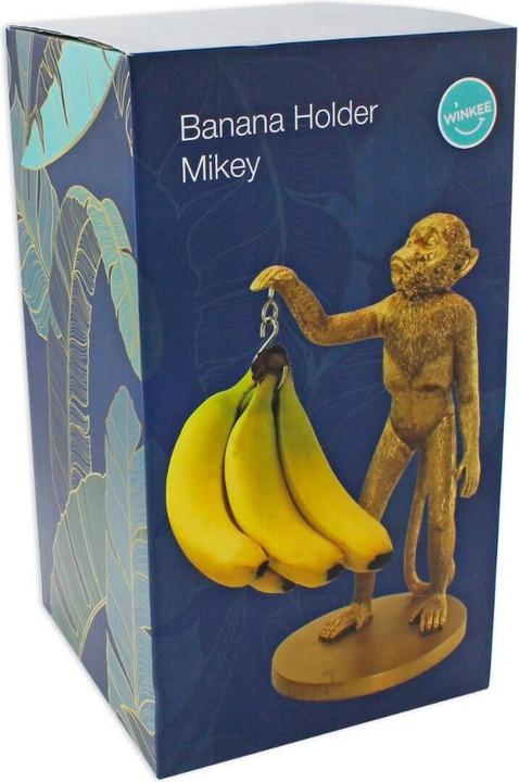 Actual product image Winkee Banana holder monkey gold