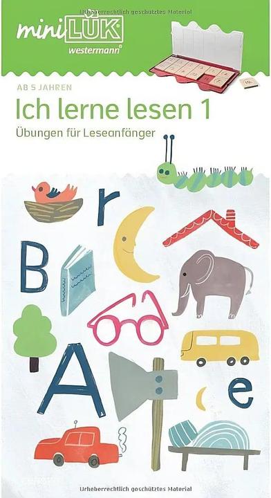 Produktbild miniLÜK-Übungsheft. Ich lerne lesen 1 (Deutsch, Michael Junga, 1996)