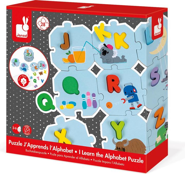 Produktbild Janod Buchstaben Lernen (28 Teile)
