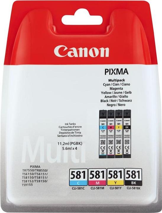 Productafbeelding Canon CLI-581 inktcartridge C/M/Y/BK (BK)