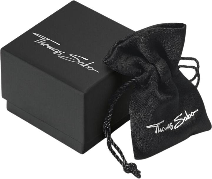 Image du produit Thomas Sabo Bracelet à facettes avec pierres noires Argent (16 cm, Noirci, Argent sterling 925)