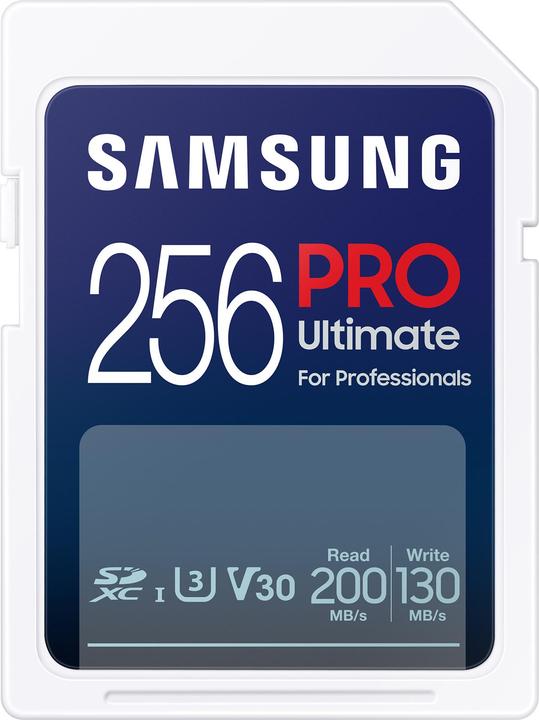 Actual product image Samsung PRO Ultimate (256 GB, SDXC, U3, UHS-I)