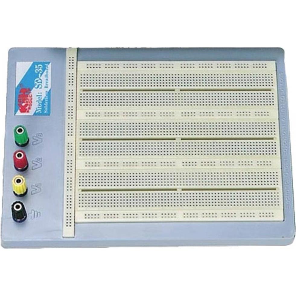 Velleman SD35N Experimentierboard (Platine), Elektronikzubehör + Gehäuse, Grau