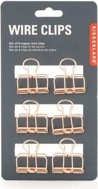 Actual product image Kikkerland Wire Clips (6 x)