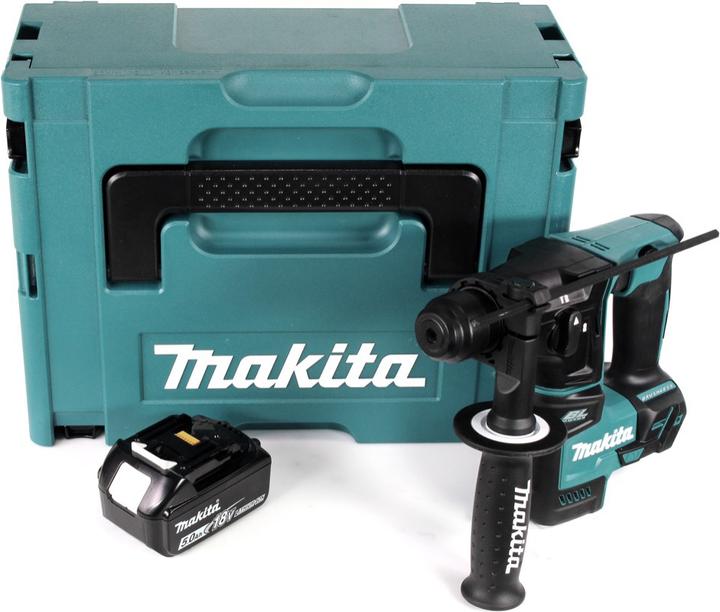 Image du produit Makita DHR 171 T1J Marteau perforateur à batterie sans balais SDS Plus + 1x batterie 5,0Ah + Makpac - sans (Fonctionnement sur batterie)