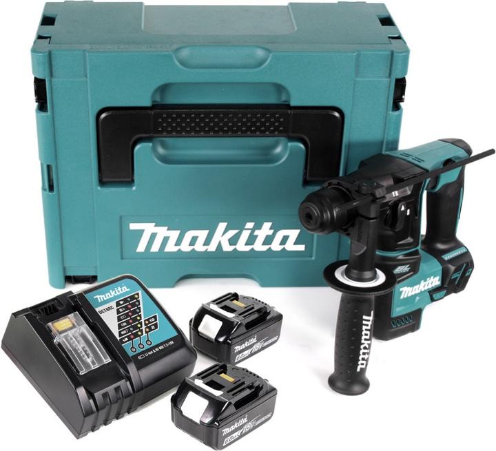 Produktbild Makita DHR 171 RGJ Akku Bohrhammer 1,2J 18V Brushless SDS Plus + 2x Akku 6,0Ah + Ladegerät + Makpac