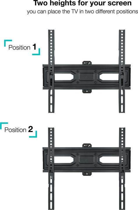Actual product image Tooq Technology Soporte Pared Pantallas 32-55" Gira Incli Negro (Wall, 55", 35 kg)