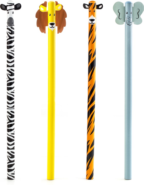 Actual product image Kikkerland Safari Animal Pencil