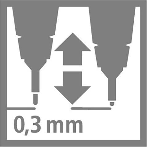 Produktbild STABILO SENSOR F Finliner mit gefederter Spitzer (Rot, 10 x)