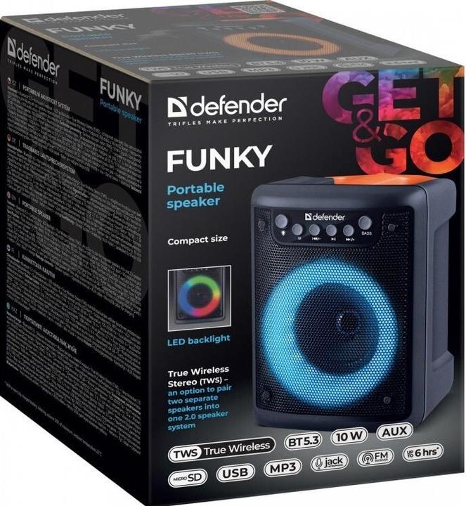 Actual product image Defender FUNKY Bluetooth speaker