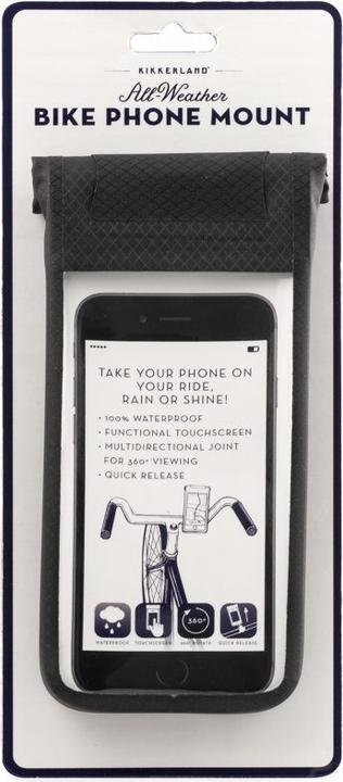 Image du produit Kikkerland Support de téléphone pour vélo tout temps