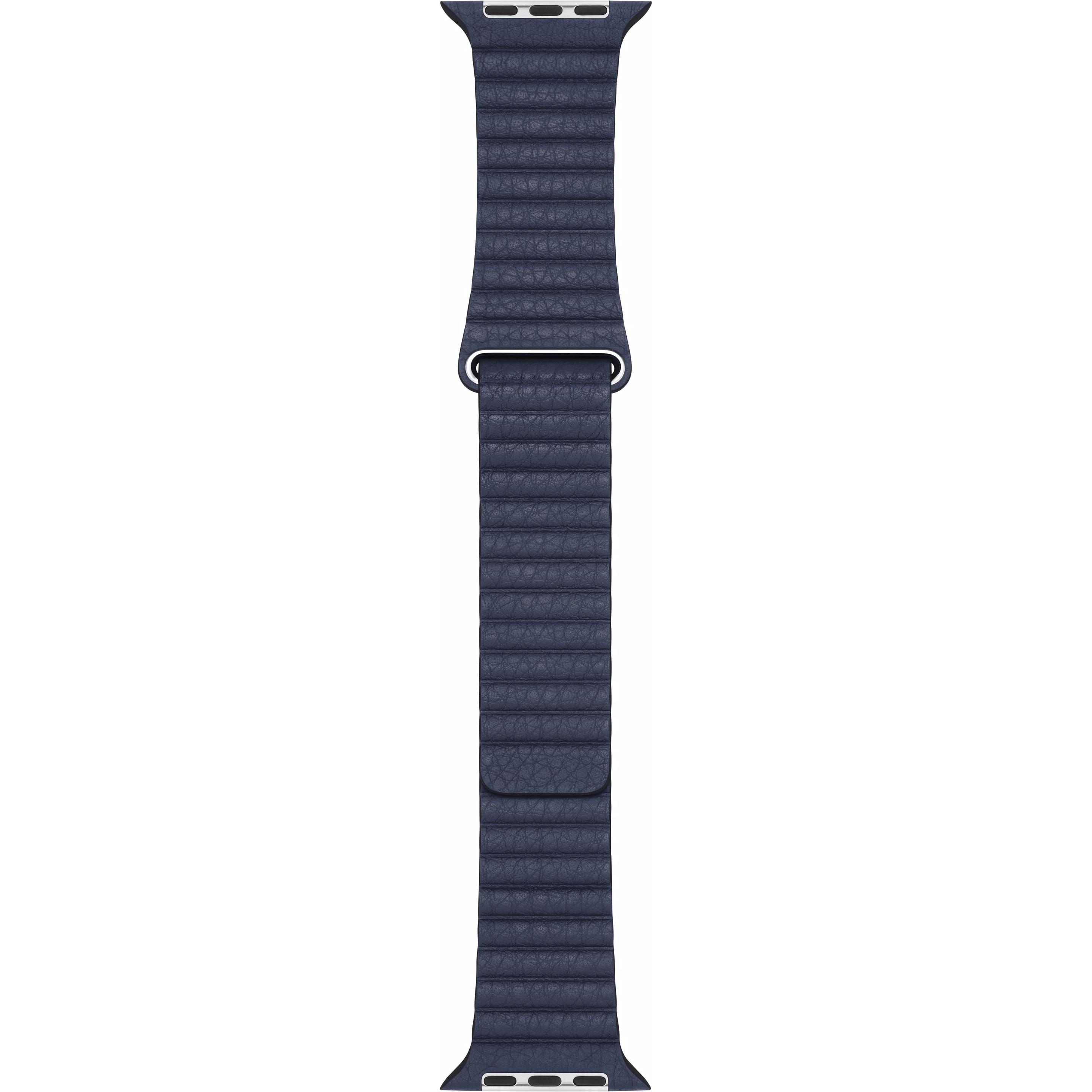 Apple Leather Loop (44 mm, Leder), Uhrenarmband, Blau