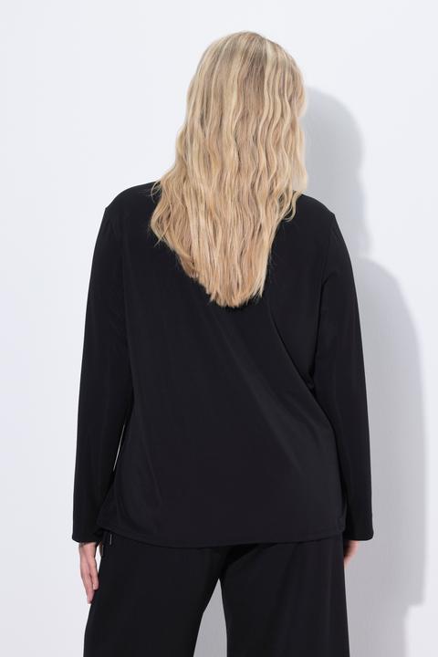 Actual product image Ulla Popken Elastic Hem Long Sleeve Blouse (54)
