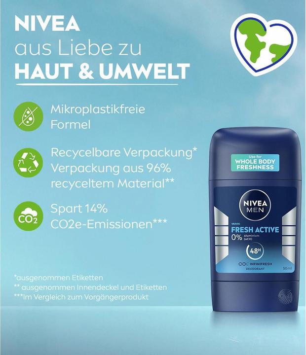 Image du produit NIVEA MEN Fresh Active Stick (Stick)