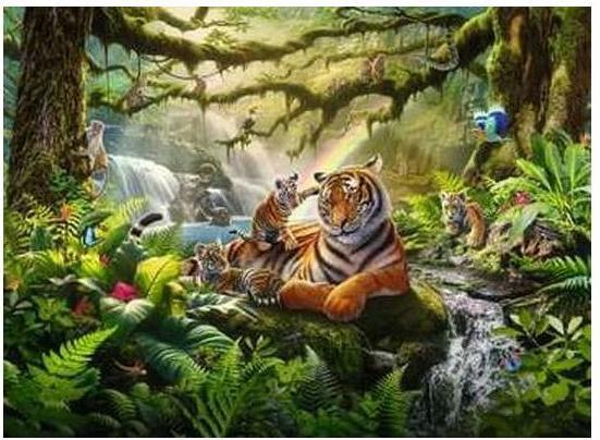 Actual product image Ravensburger Children's puzzle 300 XXL Teile - Wildnis Wunder (300 pieces)