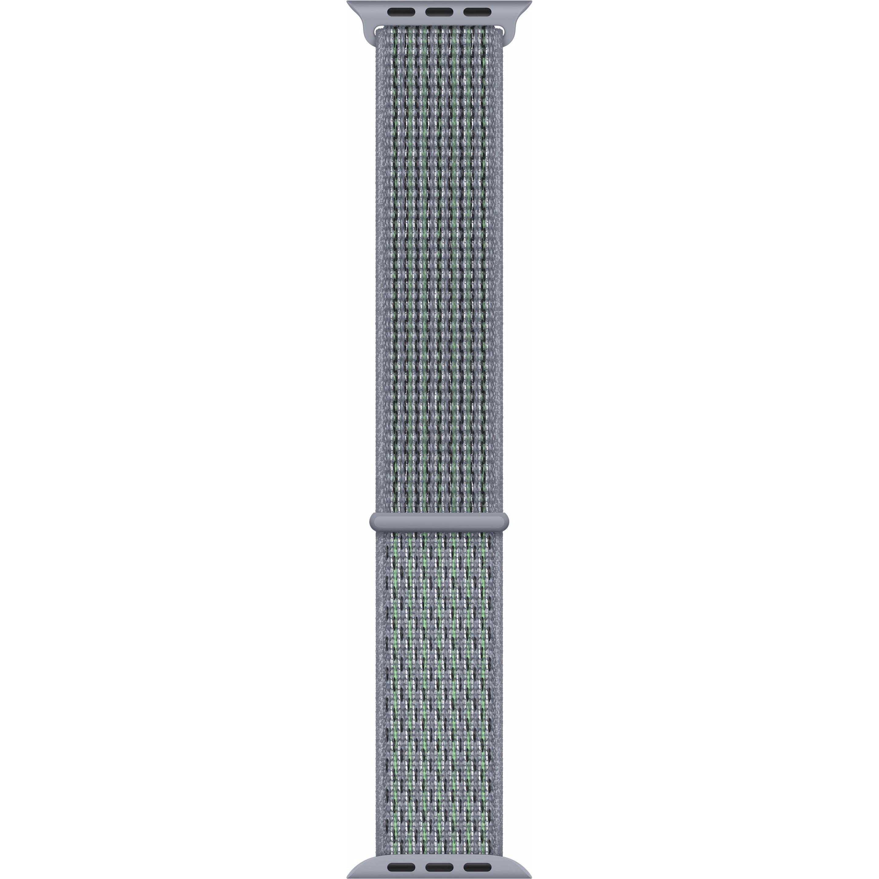 Apple Nike Sport Loop (44 mm, Nylongewebe), Uhrenarmband, Grau