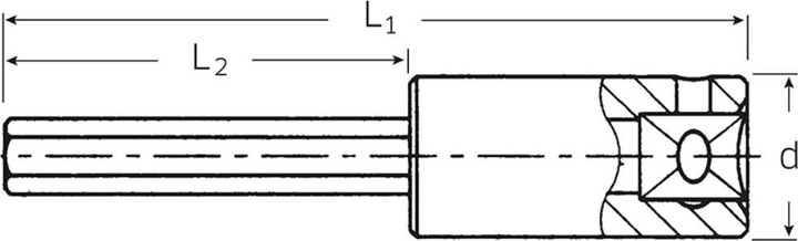 Productafbeelding Stahlwille Inbussleutels 1/4DRx4mm (4 mm)
