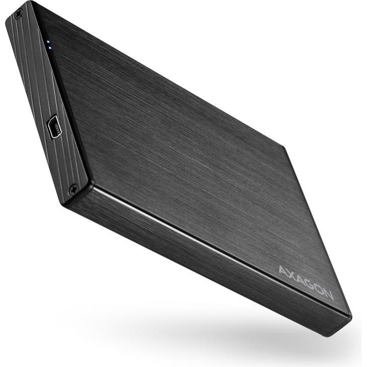 Axagon EE25-XA externes 2,5"-Gehäuse, USB 2.0 / SATA III - USB-A (2.5"), Festplattengehäuse, Schwarz