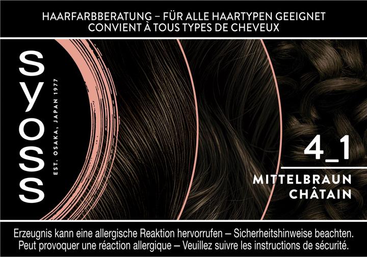 Image du produit Syoss Coloration 4 1 Mittelbraun (4 1 Brun moyen)