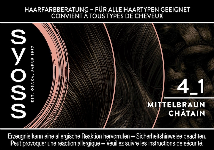 Actual product image Syoss Coloration 4 1 Mittelbraun (4 1 Medium brown)