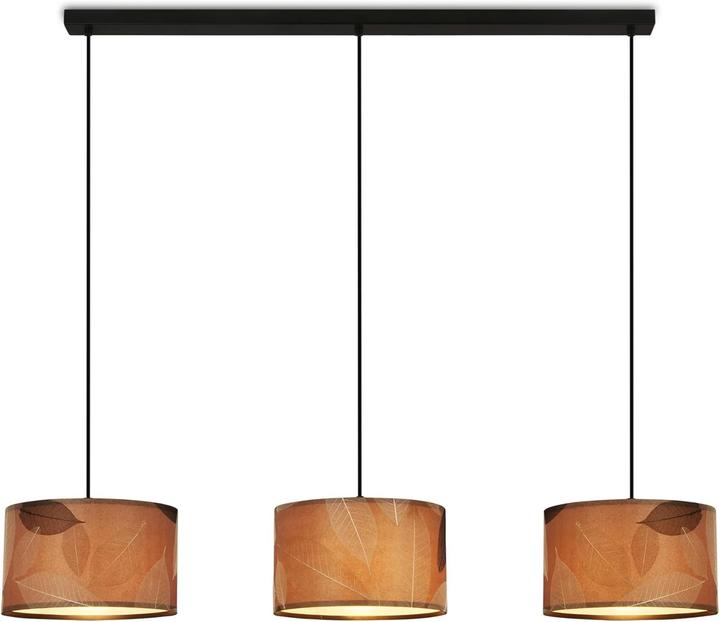 Image du produit Briloner Suspension, noir / naturel, excl.3x E27/max. 10W (E27)