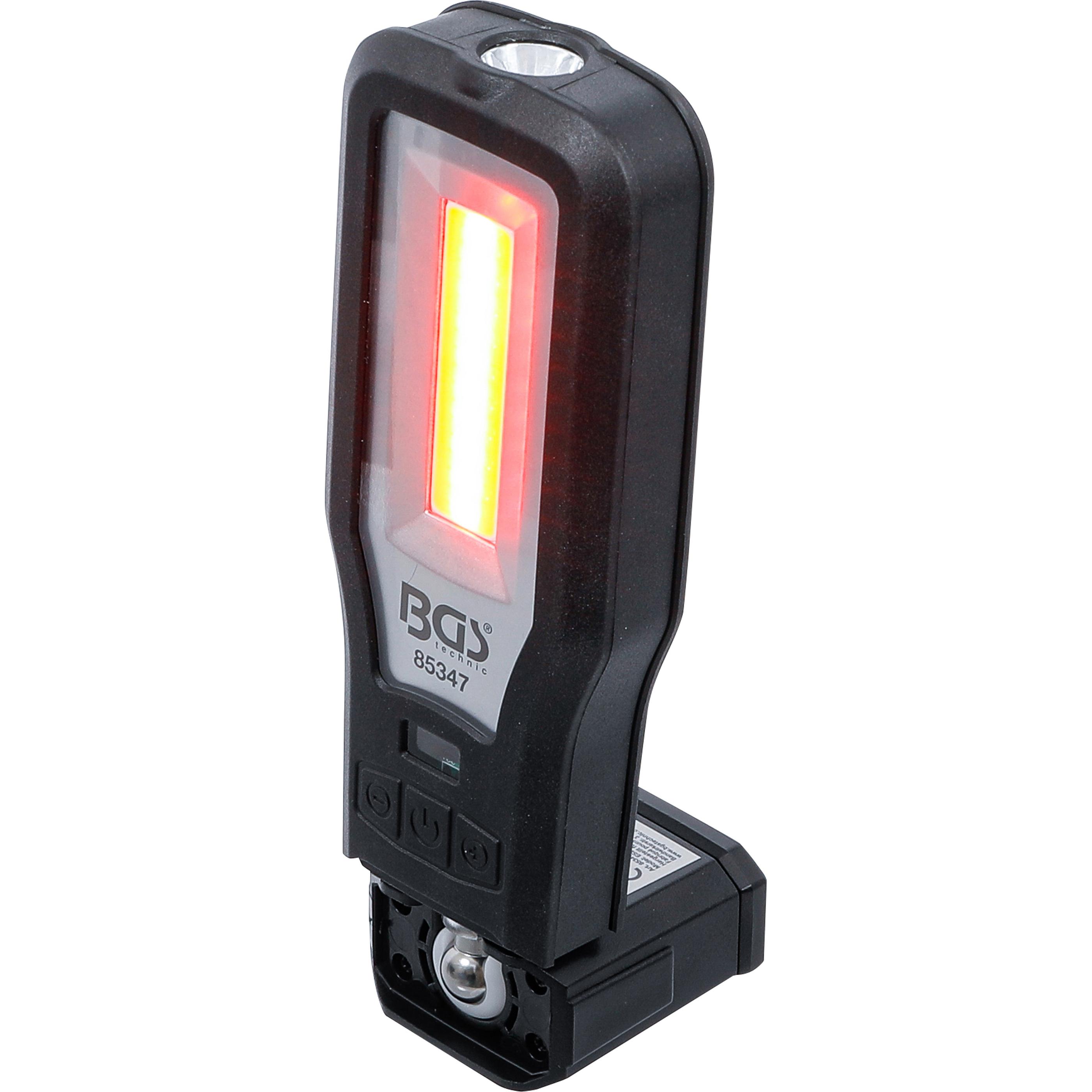Thumbnail - BGS, Arbeitsleuchte, COB-LED Arbeits-Leuchte klappbar mit Ladestation (500 lm)